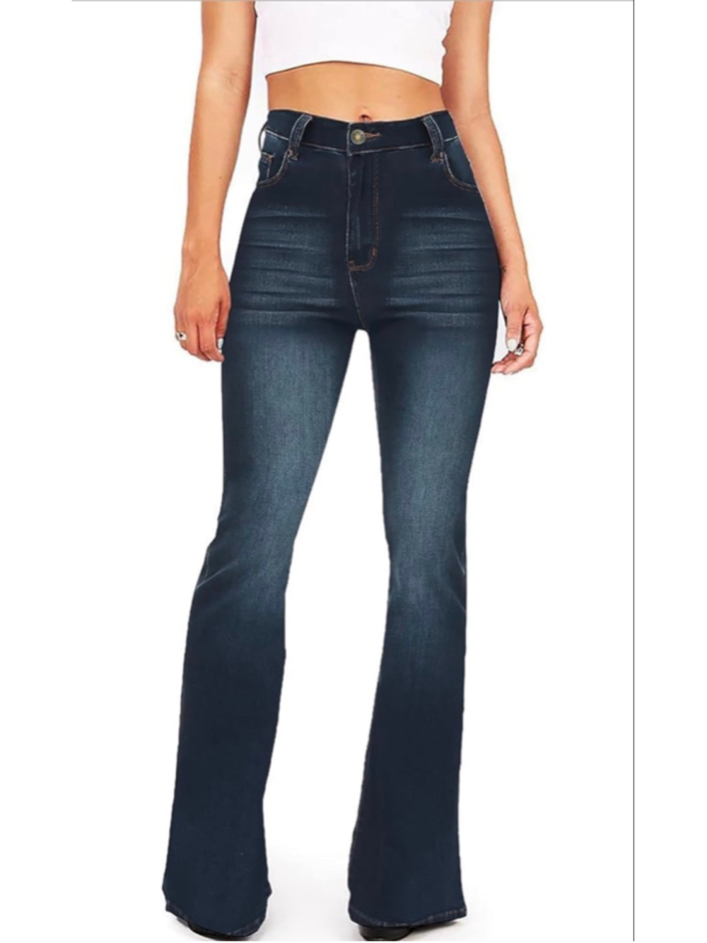 NEW Flare Jeans Bootcut Bell Bottom Jeans High Waisted Stretch X Tall 32/34